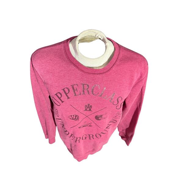Vintage Ckh Clockhouse Upperclass Underground Sweatshirt XL Red Germany - Picture 2 of 8